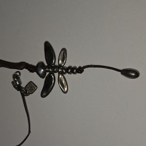 Uno De 50 Brown Dragonfly Necklace